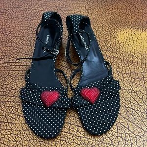 Ramon Tenza heart red stones Spain 9.5 heart shoes